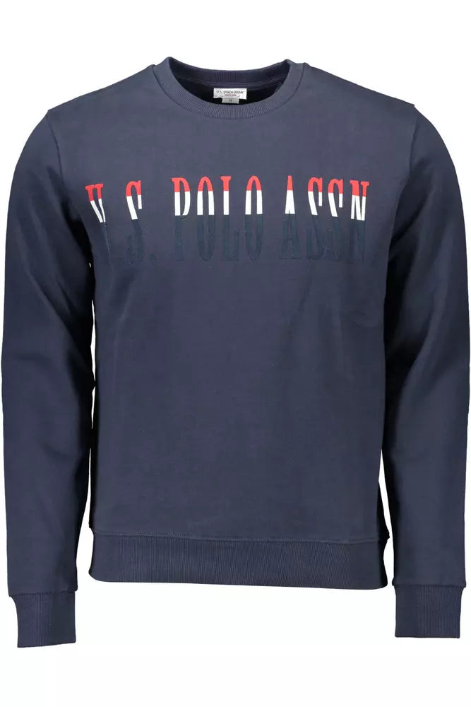 Sweat-shirt classique en coton bleu avec logo US POLO ASSN.