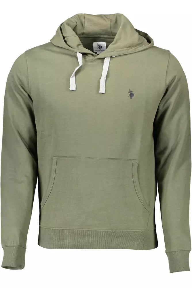 Sweat-shirt à capuche vert élégant avec logo US POLO ASSN.