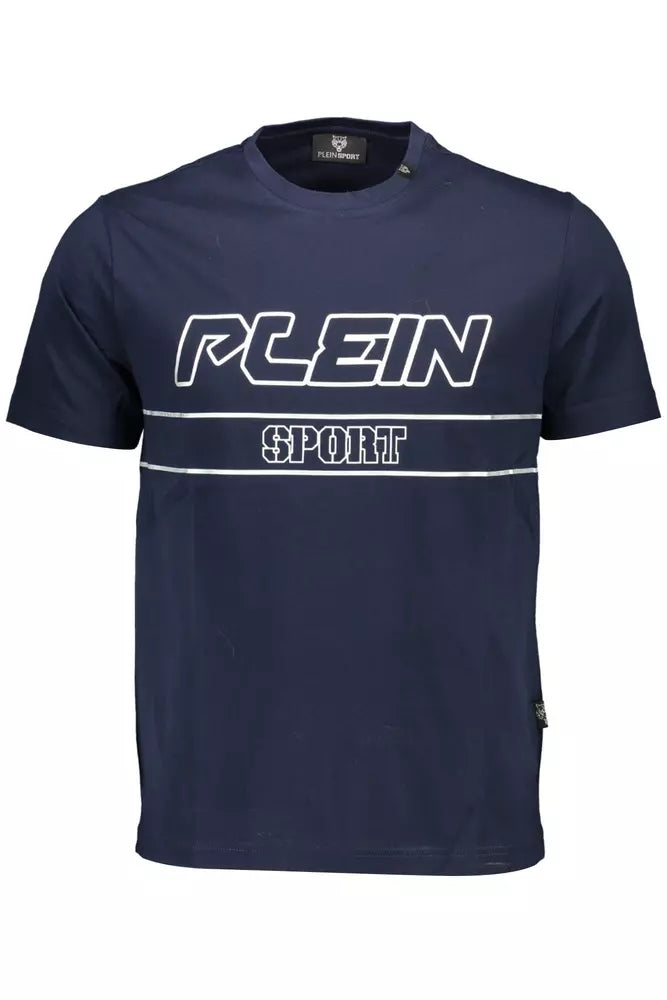 T-shirt ras du cou bleu Electrify Plein Sport avec logo