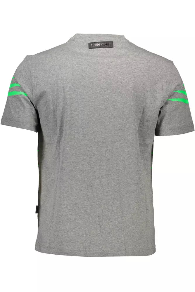 T-shirt ras du cou gris élégant de Plein Sport