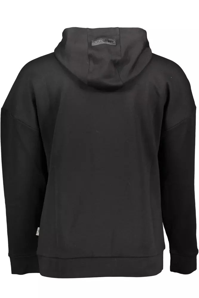 Sweat-shirt à capuche noir élégant Plein Sport avec détail imprimé