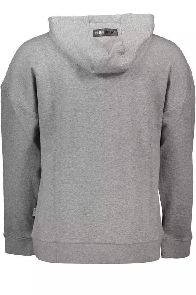 Sweat-shirt à capuche à manches longues Plein Sport Chic gris