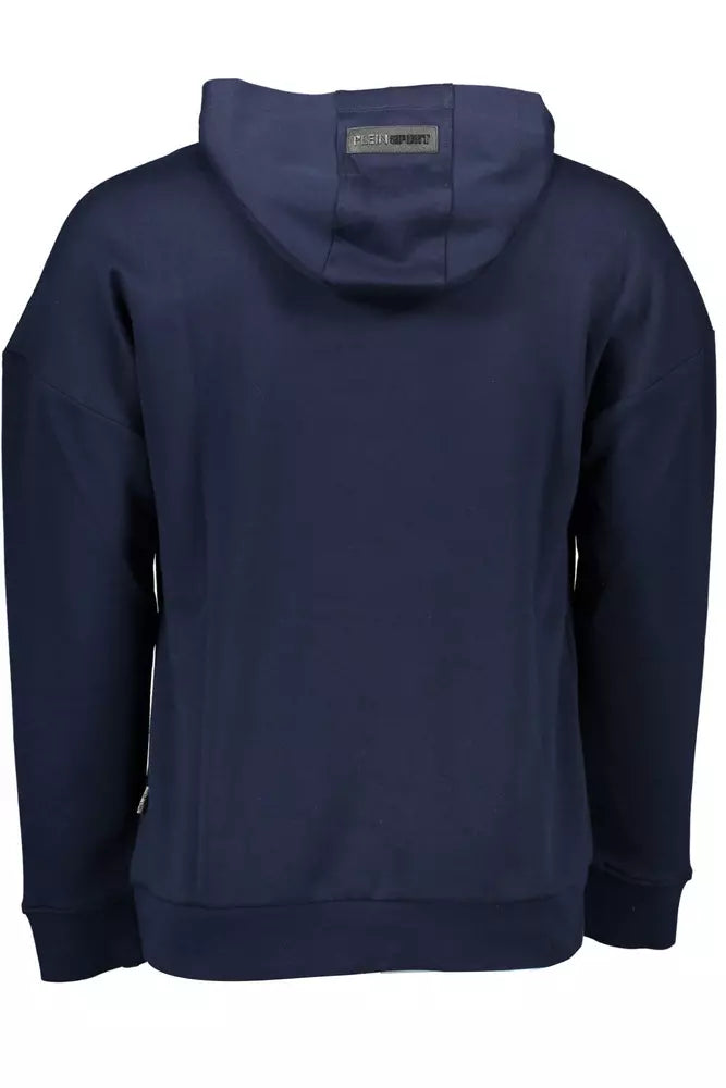 Sudadera con capucha y detalle en contraste azul de Plein Sport