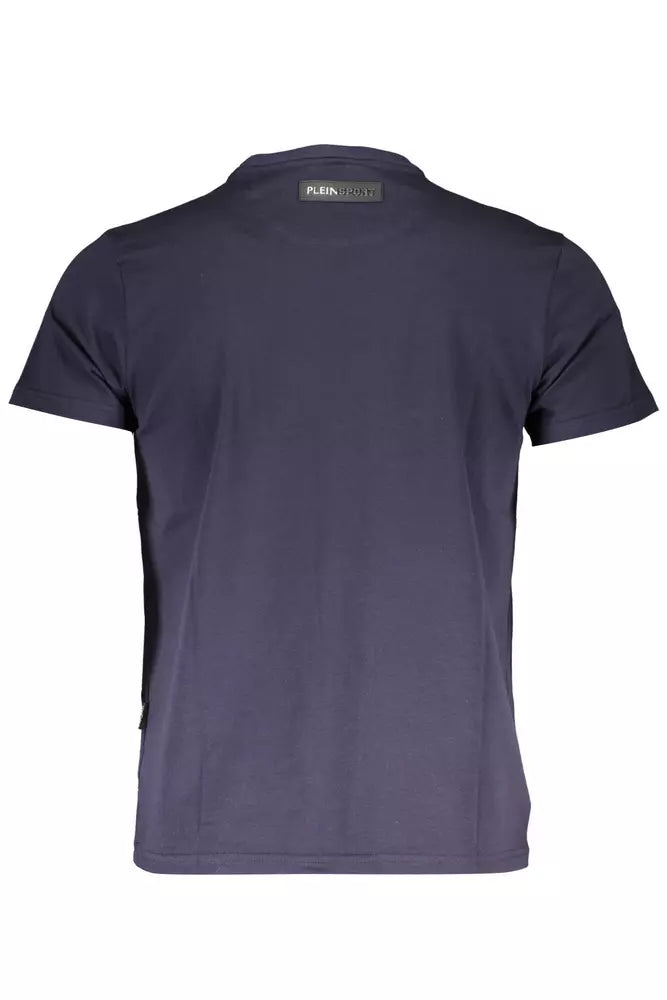 Plein Sport Blue Cotton Men T-Shirt