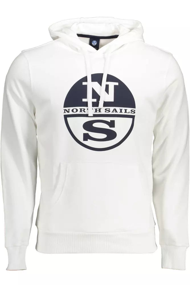 Sweat-shirt à capuche en coton blanc chic de North Sails