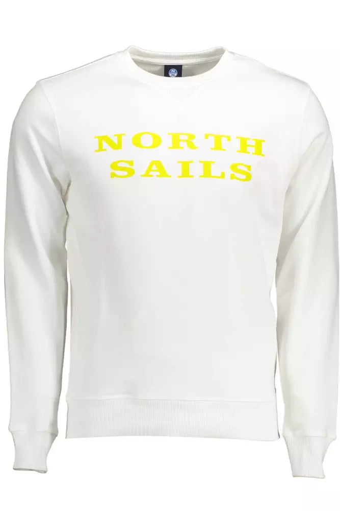 Pull col rond en coton blanc exclusif de North Sails