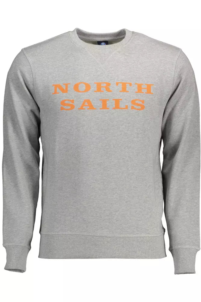 Sudadera con cuello redondo estampada y elegante de North Sails en gris