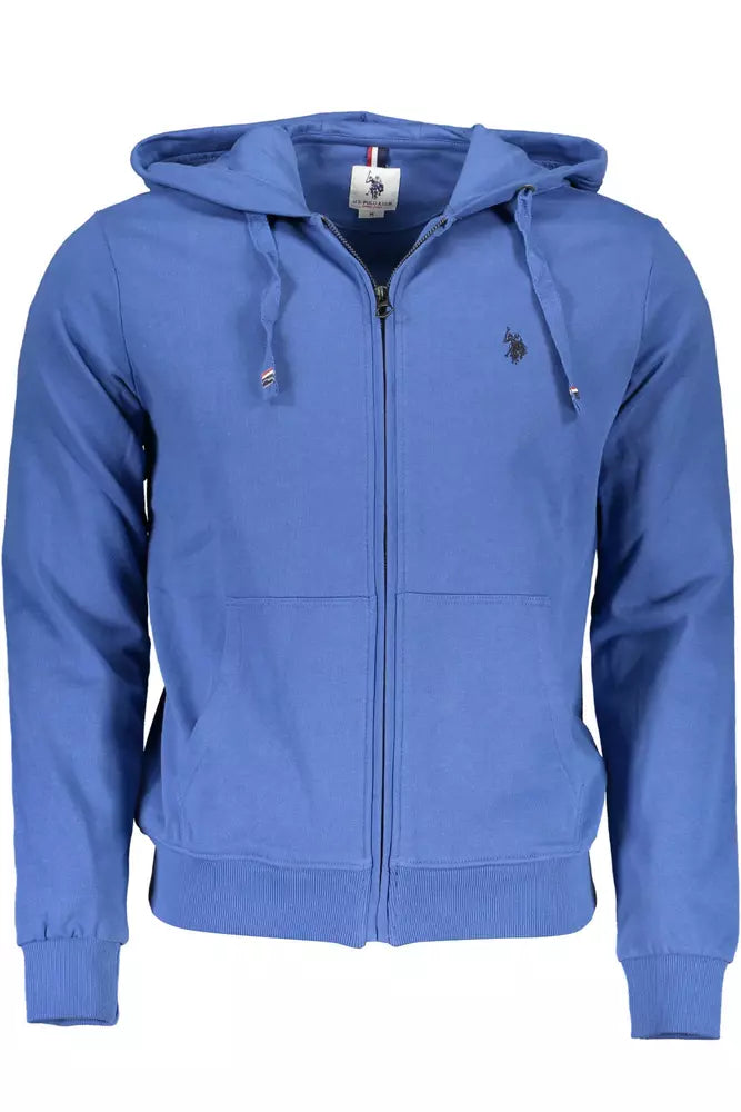 Sweat à capuche en coton bleu chic US POLO ASSN.