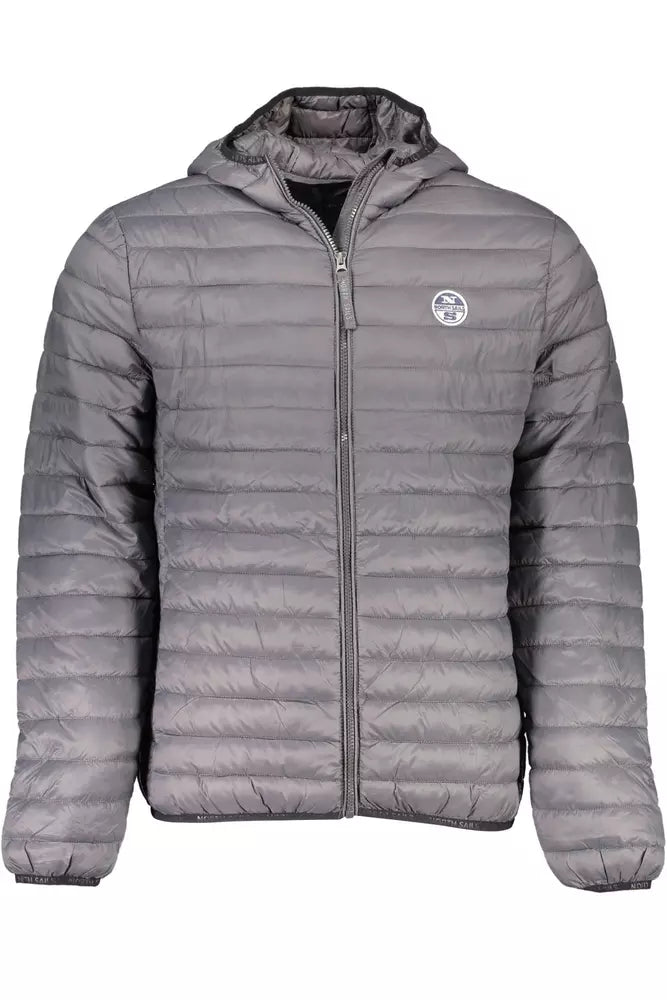 Chaqueta elegante de poliamida con capucha en gris de North Sails