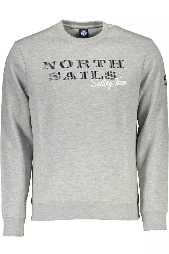 Sweat-shirt à manches longues chic gris de North Sails avec imprimé