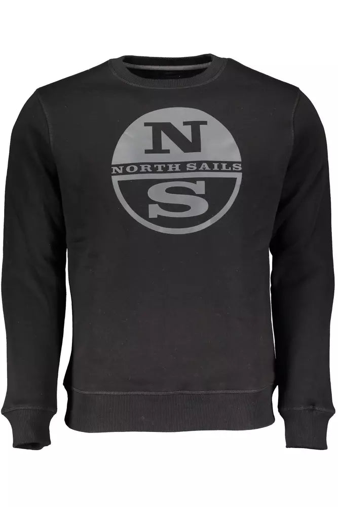 Sudadera informal negra con estampado Elevated de North Sails