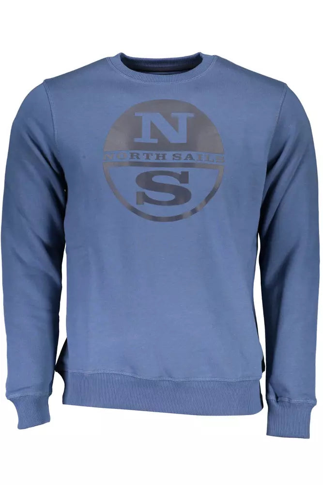 Sweat-shirt à logo imprimé bleu chic de North Sails