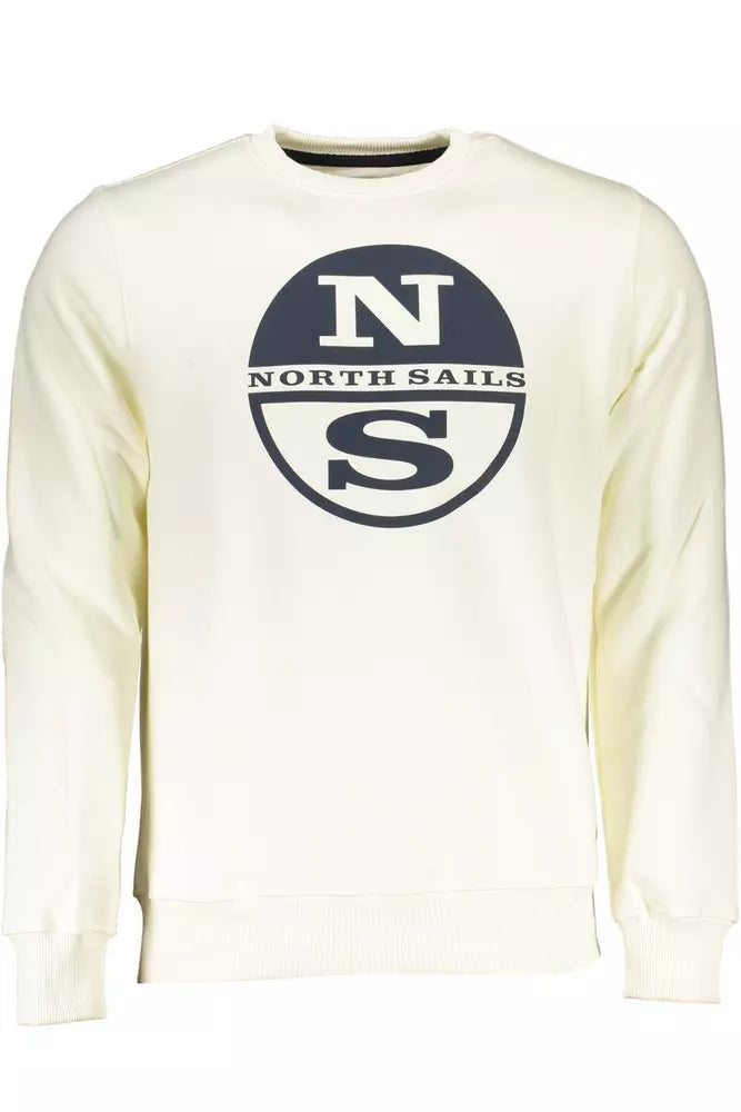 Sweat-shirt col rond blanc élégant de North Sails