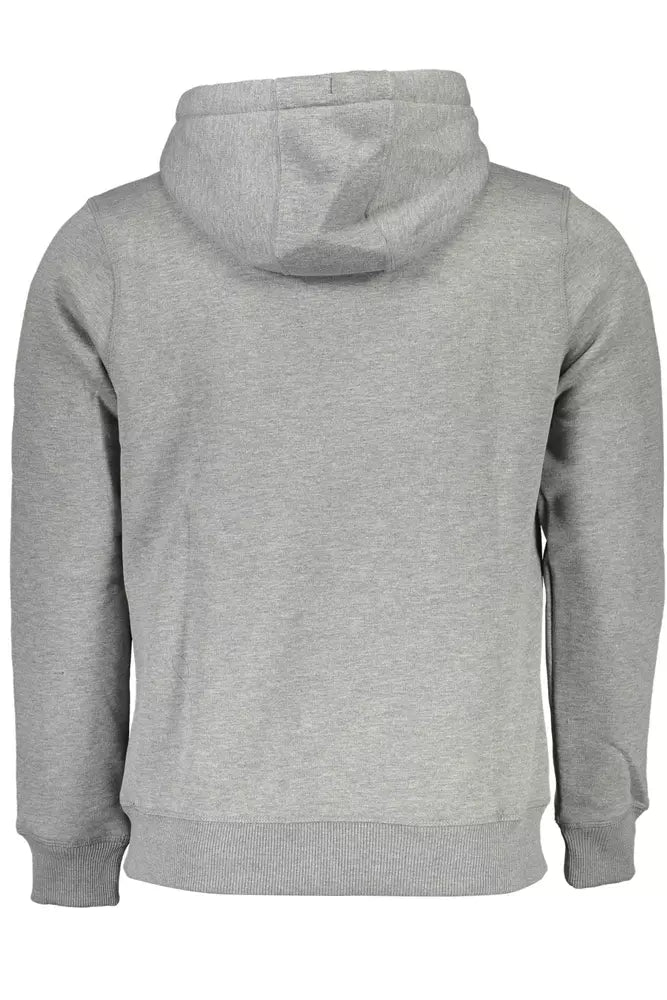 Sweat à capuche élégant gris avec logo North Sails