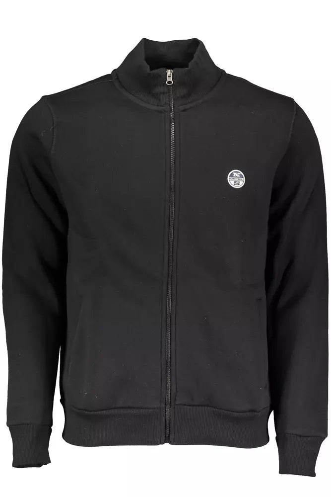 Pull zippé noir élégant de North Sails avec détail de logo