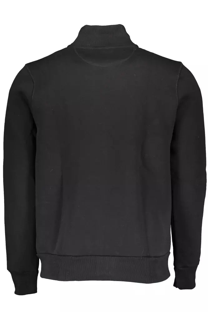 Pull zippé noir élégant de North Sails avec détail de logo