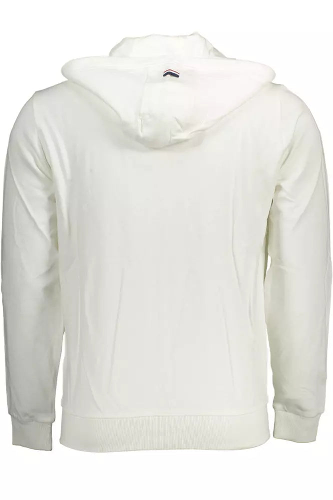 Sweat-shirt zippé à capuche blanc classique US POLO ASSN.