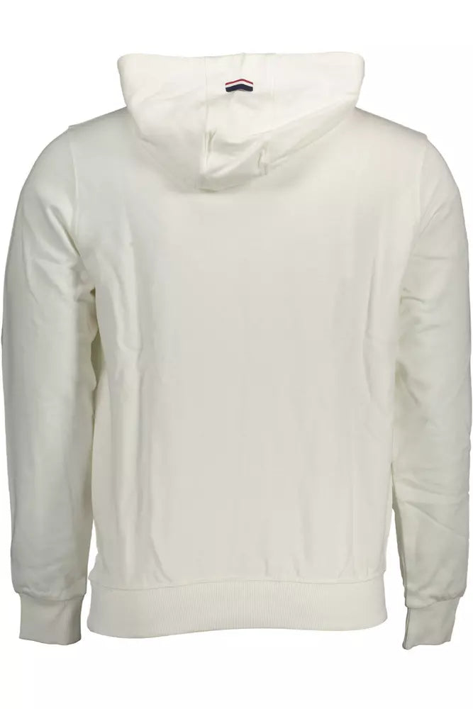 Sudadera con capucha de algodón blanca elegante de US POLO ASSN