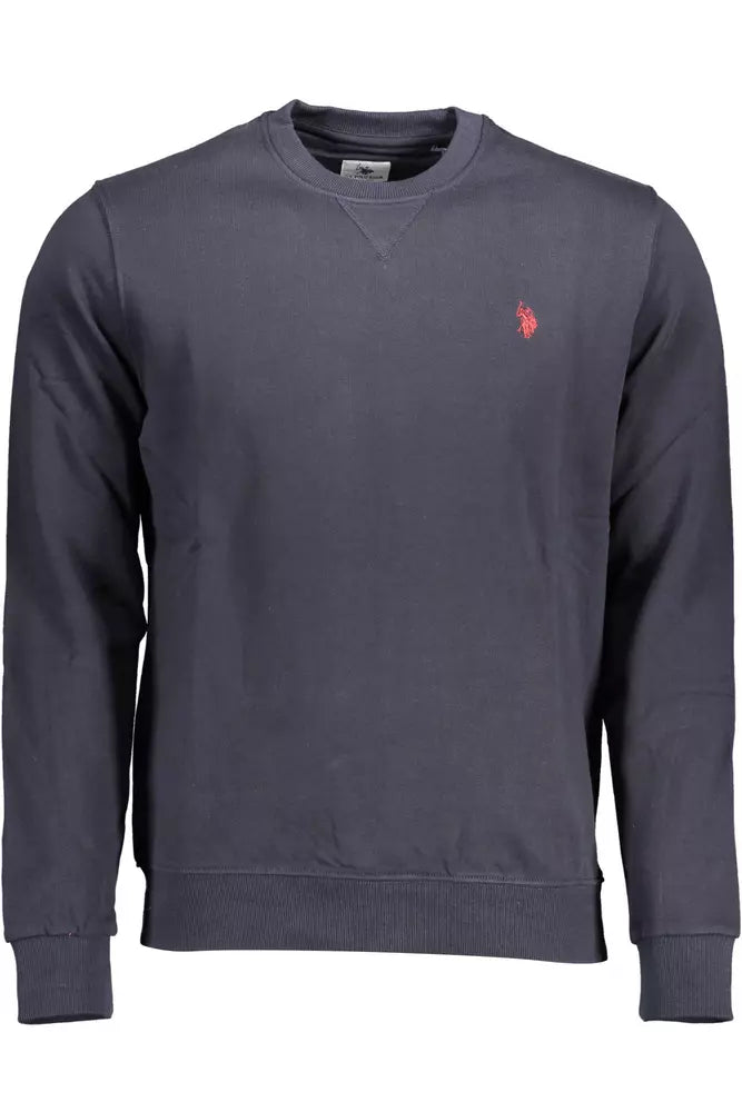 US POLO ASSN. Sudadera elegante con logotipo bordado en azul