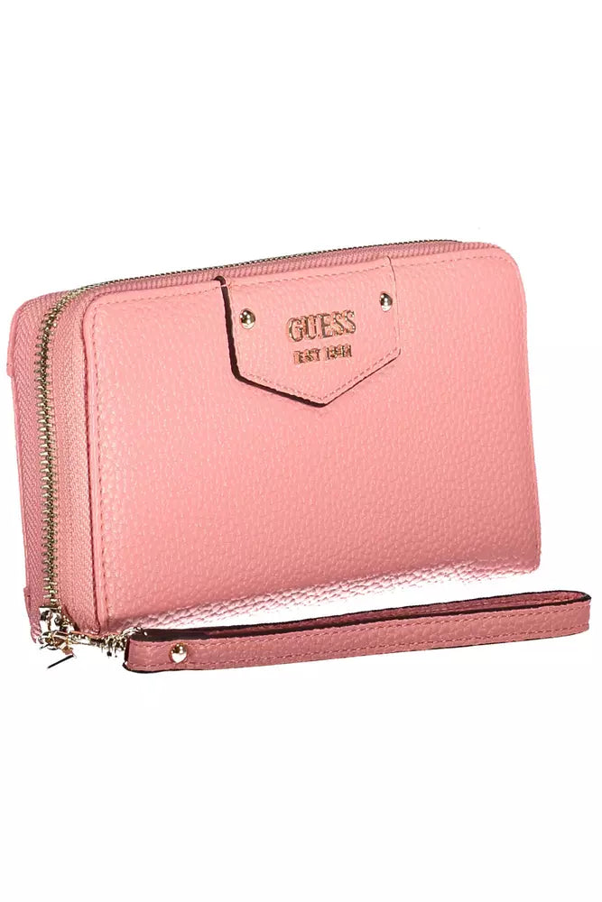 Guess Jeans Pink Polyethylene Women Wallet