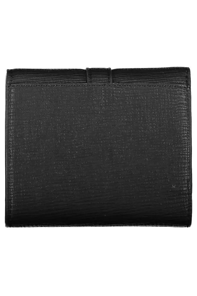 Tommy Hilfiger Elegant Black Polyethylene Trifold Wallet