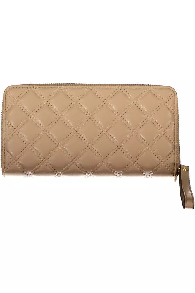 Cartera Chic Beige con Múltiples Compartimentos de Guess Jeans