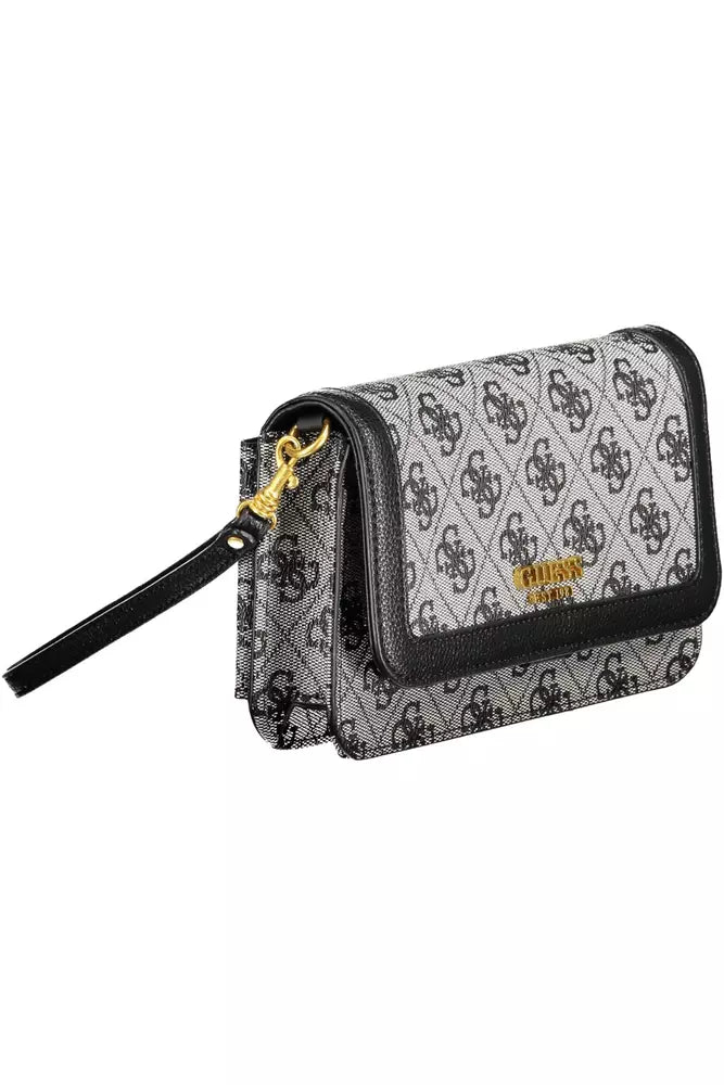 Guess Jeans Elegant Black Multi-Compartment Wallet