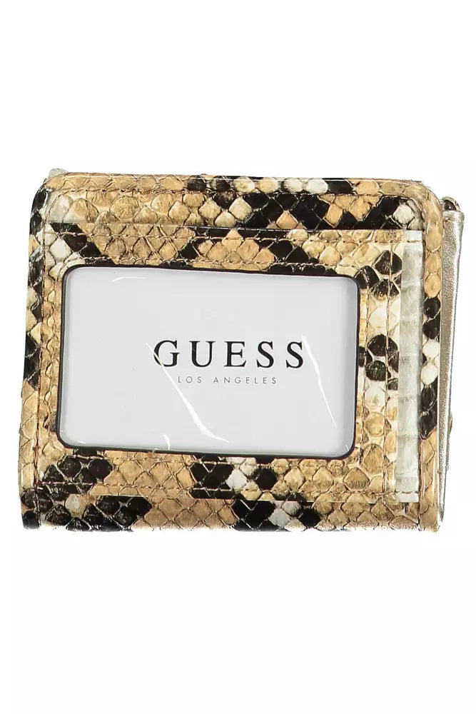 Cartera elegante beige con detalles en contraste de Guess Jeans