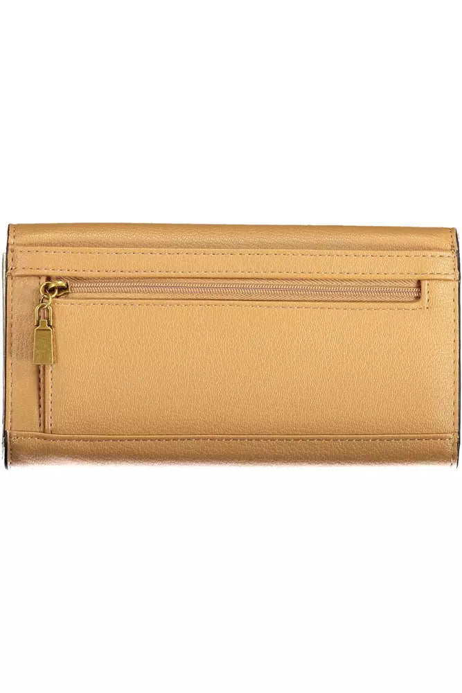 Cartera elegante de polietileno beige para mujer de Guess Jeans