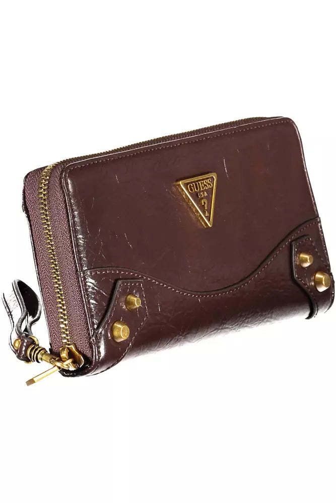 Guess Jeans Elegant Brown Polyethylene Wallet