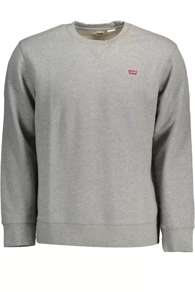 Sudadera con logo de manga larga gris elegante de Levi's