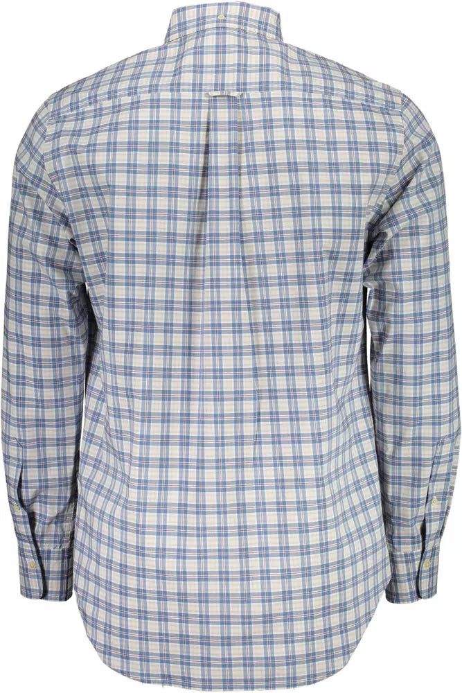 Chemise à manches longues bleue sophistiquée Gant