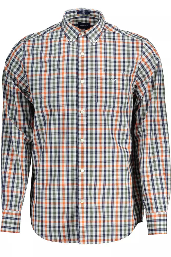 Chemise boutonnée verte élégante pour homme de Gant