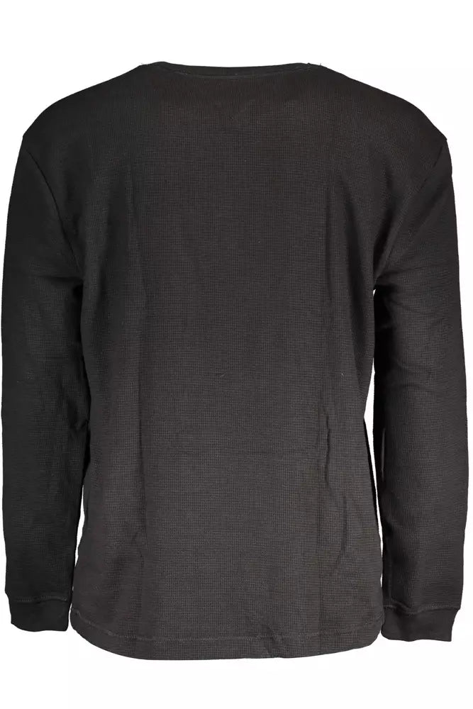 Tommy Hilfiger Elegant Embroidered Black Sweater