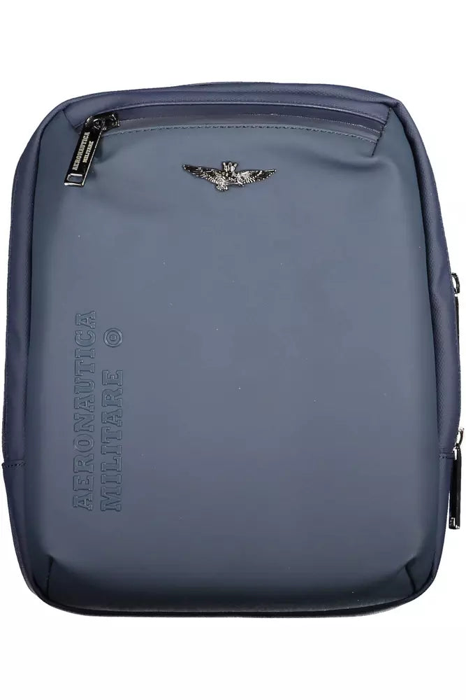 Bolso de hombro elegante azul con compartimento para portátil de Aeronautica Militare