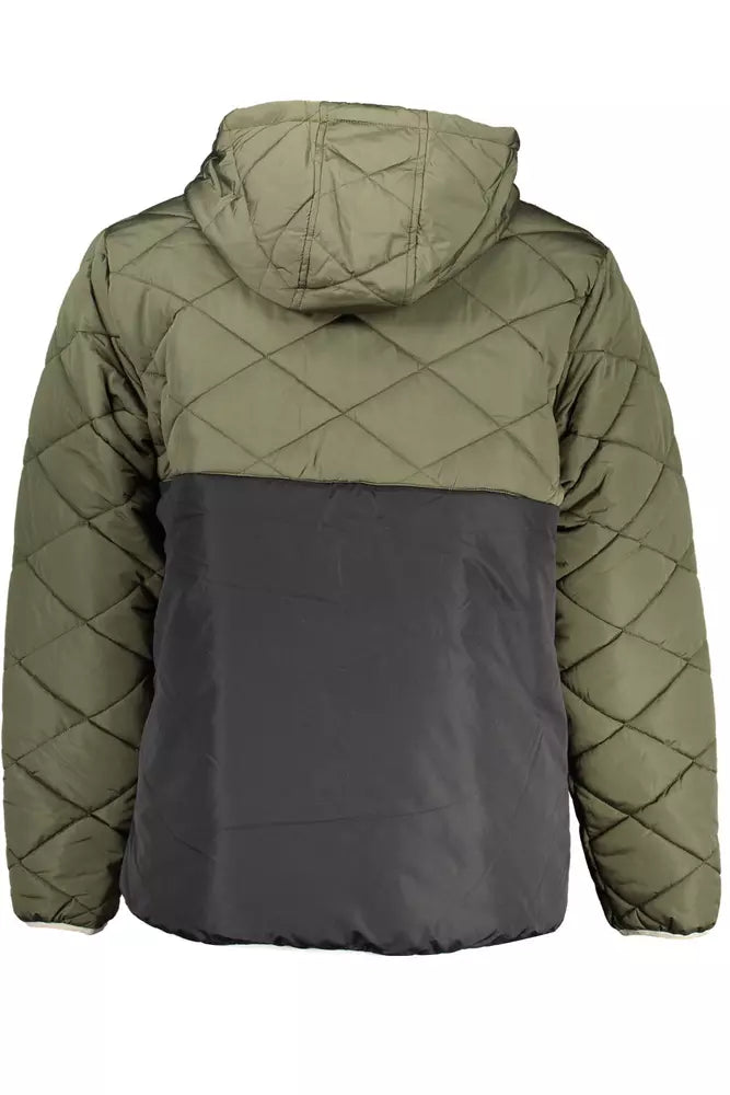 Chaqueta con capucha verde clásica de Vans con detalle de logotipo