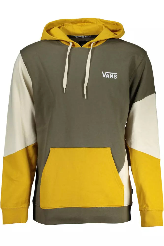 Sudadera con capucha de algodón verde de Vans con estampado de logotipo