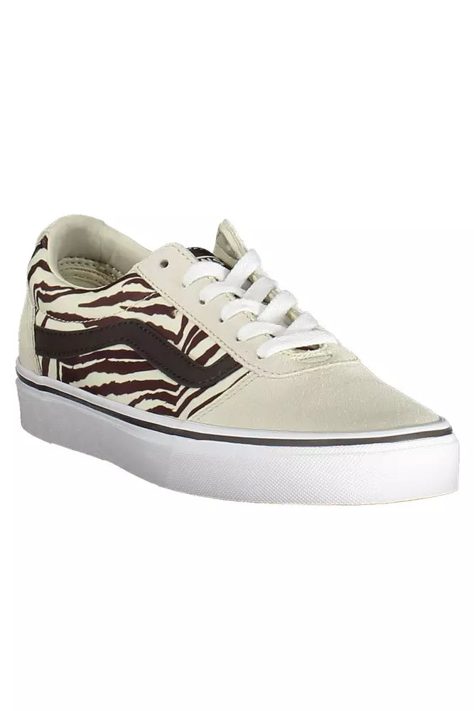 Zapatillas Vans beige con cordones y detalle en contraste