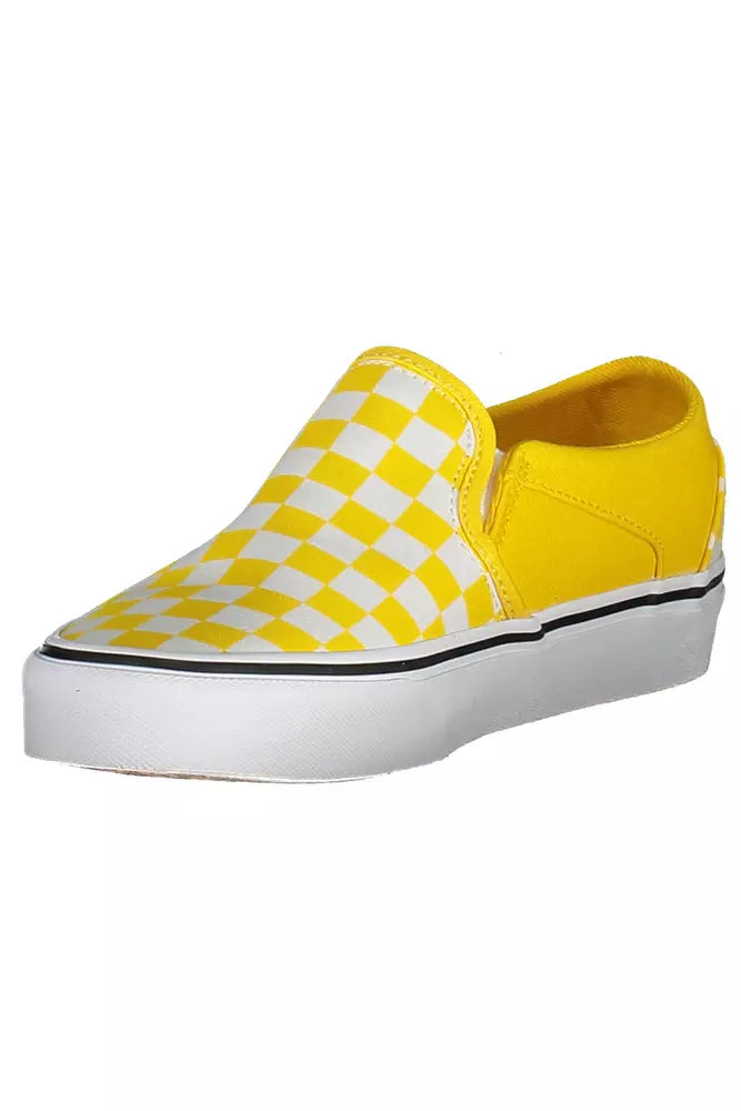 Baskets de sport élastiques jaunes vibrantes Vans