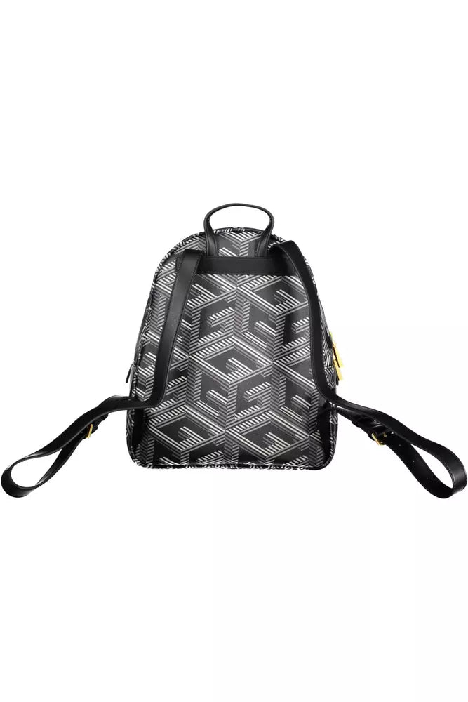 Mochila elegante de polietileno negra Guess Jeans