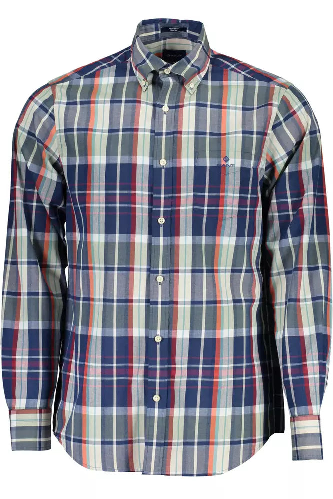 Chemise boutonnée classique verte Gant pour homme