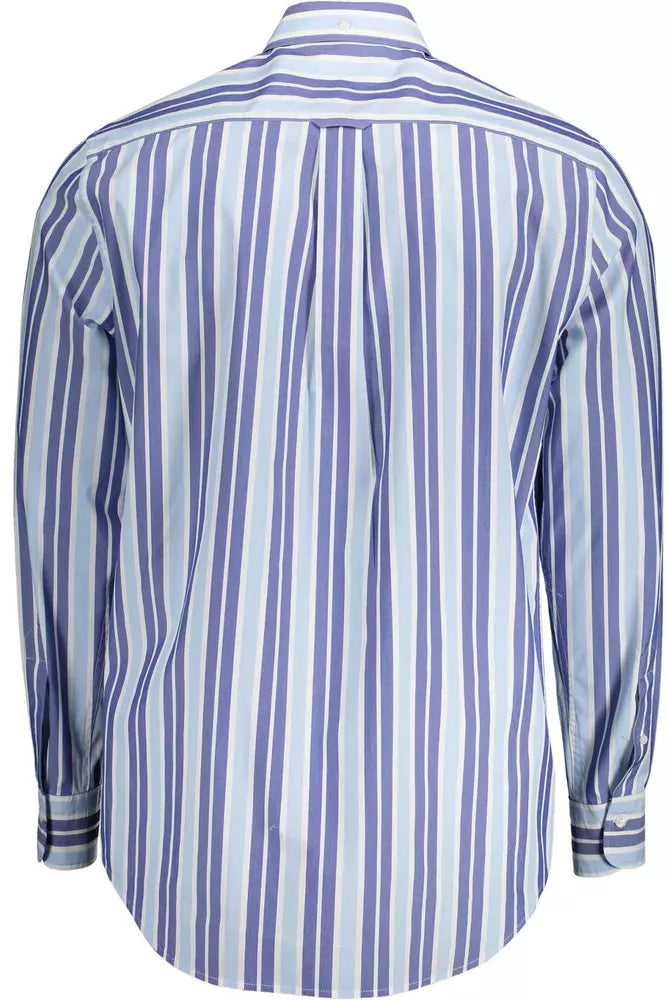 Chemise élégante à manches longues bleu clair Gant