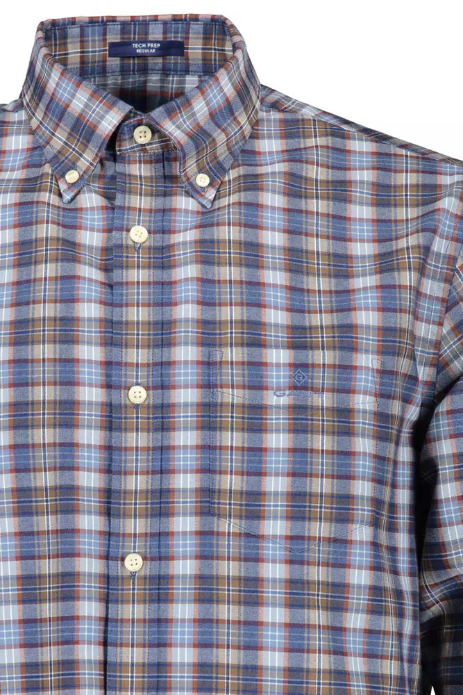 Gant Blue Cotton Men Shirt