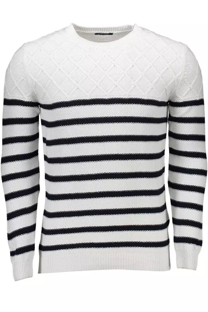 Pull col rond blanc élégant pour homme Marciano by Guess