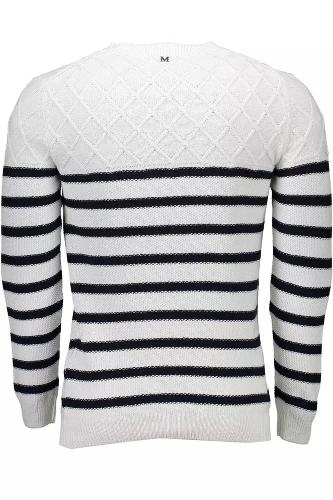 Pull col rond blanc élégant pour homme Marciano by Guess