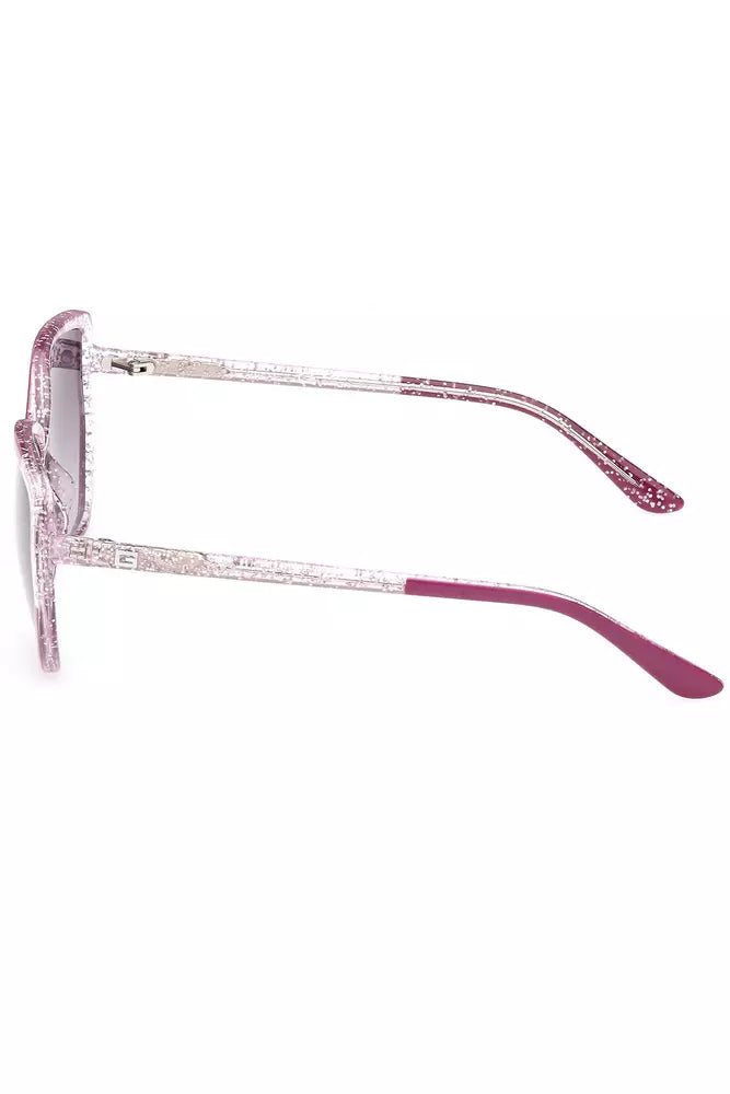 Lunettes de soleil à monture carrée violette Guess Jeans Chic