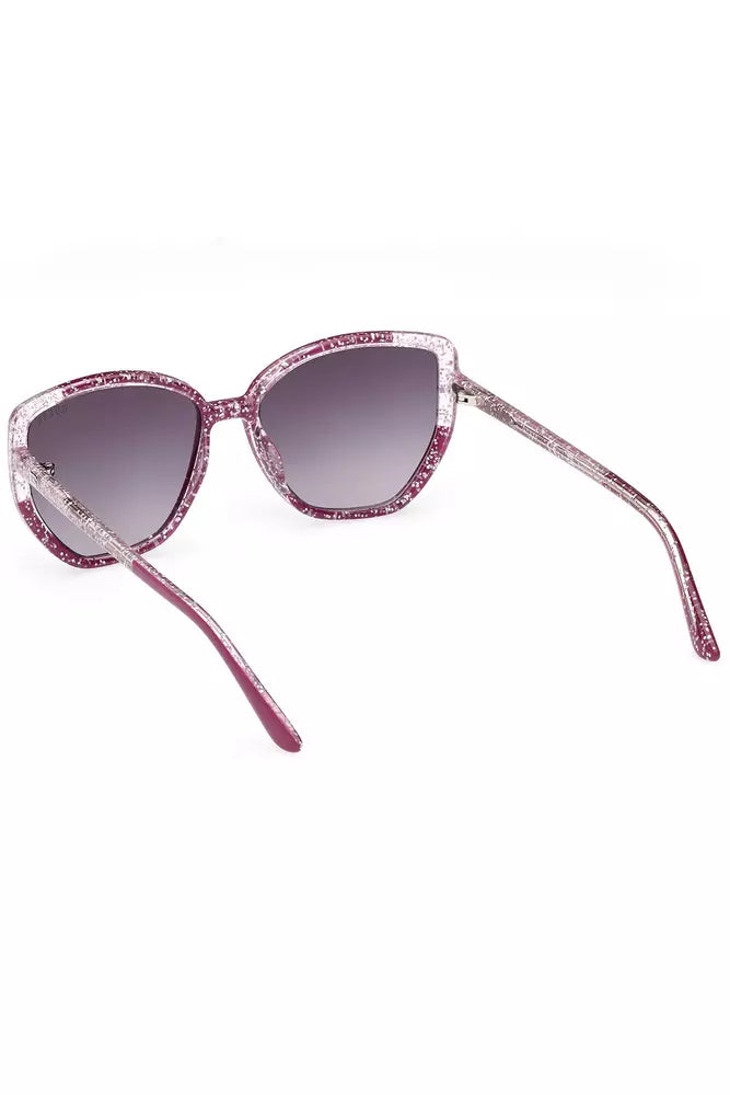 Lunettes de soleil à monture carrée violette Guess Jeans Chic