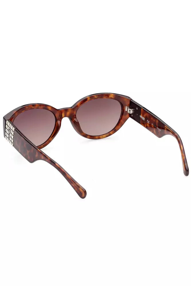 Lunettes de soleil Guess Jeans Chic Teardrop à verres marron