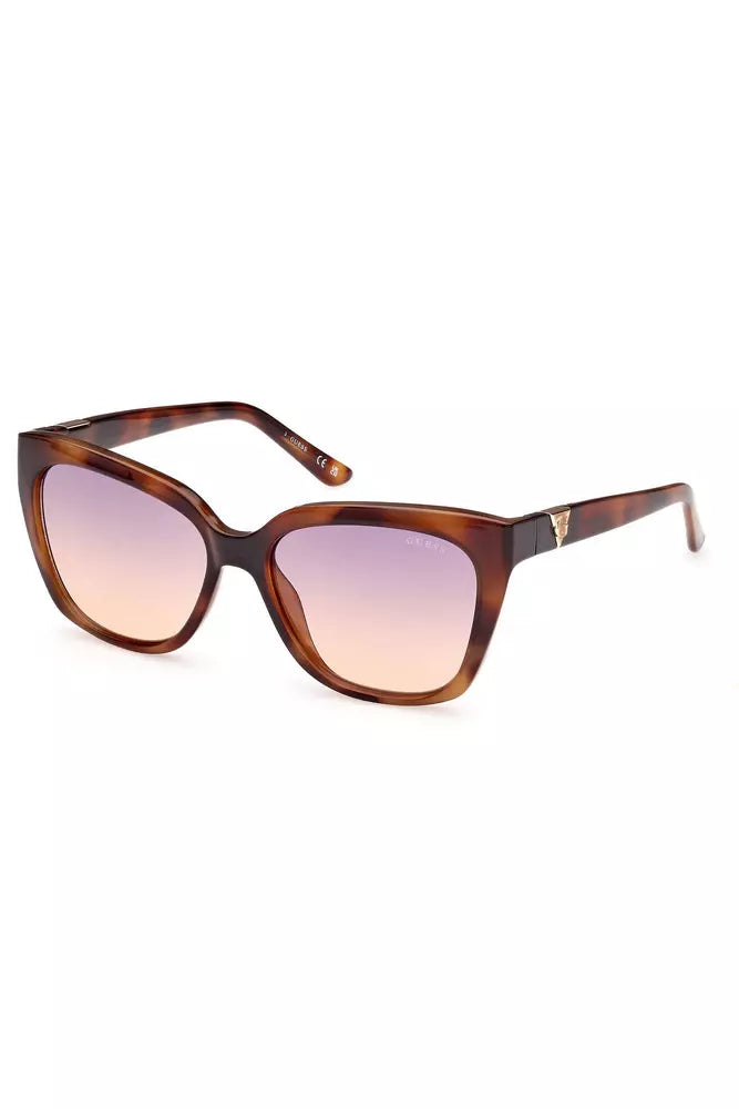 Gafas de sol con montura cuadrada y tonos contrastantes de Guess Jeans Chic