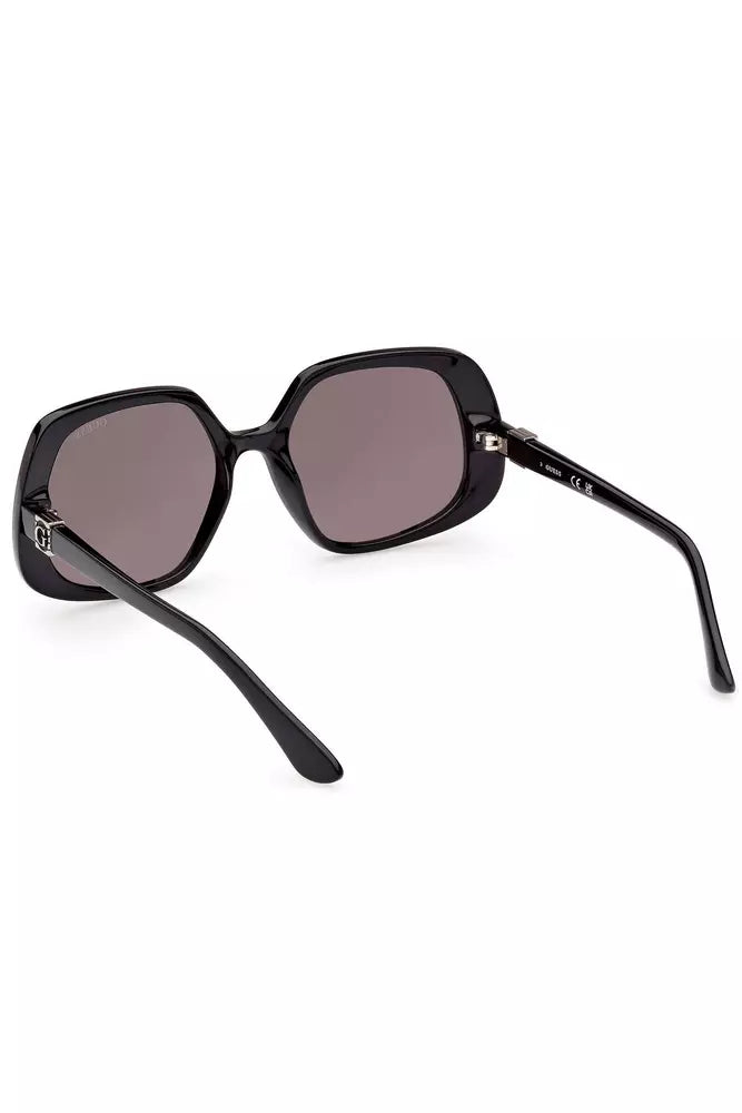 Lunettes de soleil à monture carrée Guess Jeans Chic noires